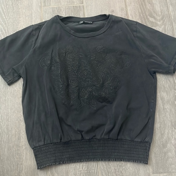 Zara Gray Top - Picture 1 of 3